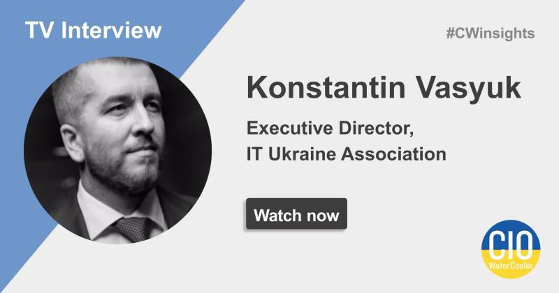 Video of Ukraine IT Association saying it is open for business