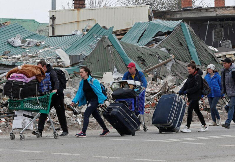 How many Ukrainians have fled their homes and where have they gone?